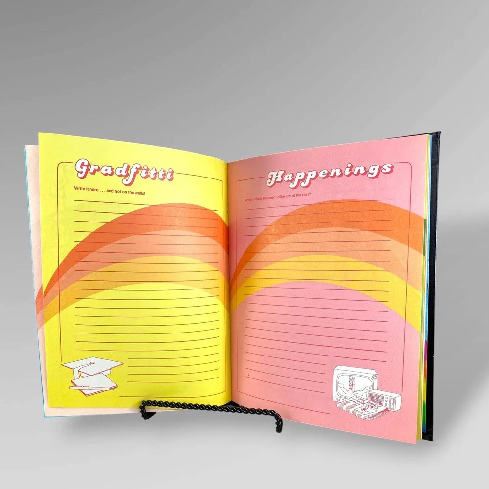 Balfour Memories Graduation Senior Memory Book Mod Scrapbook 1970s